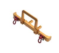 QAWRYV RC Car Accessories For HuangBo 1/10 ZP1001 ZP1002 ZP1003 ZP1004 Metal Upgrade Modified Bumper RC Car Parts(Yellow)