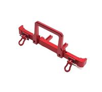 QAWRYV RC Car Accessories For HuangBo 1/10 ZP1001 ZP1002 ZP1003 ZP1004 Metal Upgrade Modified Bumper RC Car Parts(Red)