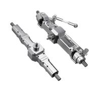 QAWRYV RC Car Axle Compatible With WPL For C14 C24 B14 B16 B24 B36 For HengLong For FeiYu 1/10 RC Car Parts Upgrade Metal Front And Rear Axle Assembly(Color1)