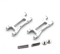 QAWRYV RC Car Parts For LOSI Micro-B 2WD RTR LOS00007 1/24 Metal Front Suspension Arm Rc Car Tracked Vehicles Parts And Accessories Upgrades Replacements(Silver)