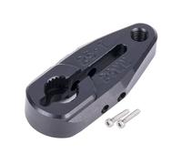 QAWRYV RC Car Parts For ProTek For Savox For Futaba Servo For Arrma For Buggy 1/10 Monster Truck Raider 2WD 20/24mm 7075 Aluminum Clamping 25T Servo Horn(Black,20mm)