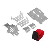 QAWRYV RC Car Parts For Traxxas For TRX-4 1/10 Metal Six-in-One Stainless Steel For Chassis Set Axle Protector Plate RC Crawler Off-road Parts Replacement Use