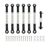QAWRYV RC Car Replacement For Traxxas For Slash 4X4 For VXL 2WD For Rustler For Stampede For Hoss 1/10 Turnbuckles Camber Link Rod Linkage Set RC Car Parts(Black)