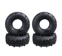 QAWRYV RC Car Tires Wheels Compatible With TRX-4 For Axial For Wraith SCX10 90046 1/10 RC Crawler Car Upgrade Parts 4Pcs 1.9 Inch Beadlock Rubber Wheels Tires
