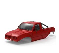 QAWRYV RC Car Toys For Axial For SCX24 C10 For Bronco For Wrangler Base Camp For 4Runner 1/24 Hard Body Shell With Bed Rack RC Crawler Upgrade Parts(Red)