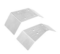 QAWRYV RC Car Upgrade Parts For Arrma For Gorgon For Monster Truck 1/10 2WD RC Car Stainless Steel Front And Rear For Chassis Armor Protector Upgrade Parts