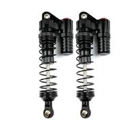 QAWRYV RC Car Upgrade Parts For TRX4 For Axial For SCX10 90046 D90 KM2 Y05 1/10 RC Crawler Car 2pcs Metal RC Piggyback Shock Absorber Hole To Hole 90mm(Black)