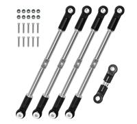 QAWRYV RC Modifications Spare Compatible With Arrma For Kraton For Outcast For Rock 1/8 1/7 RC Car Upgrade Parts Stainless Steel Steering Link Set