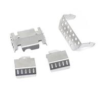 QAWRYV RC Modifications Spare Compatible With CROSS RC EMO X Big Rhino X2 Lion 1/8 Car Upgrade Parts Accessories Metal For Chassis Bumper Axle Guard