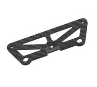 QAWRYV RC Modifications Spare Compatible With MJX For Hyper Go 10303 10304 1/10 RC Car Upgrade Parts Carbon Fiber Pattern Bumper Support Plate