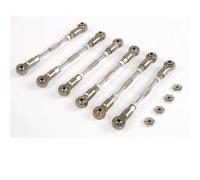 QAWRYV RC Modifications Spare Compatible With Rofun LT For LOSI 5ive T For King Motor X2 1/5 RC Cars Upgrades Parts Aluminum Alloy Turnbuckles Kit