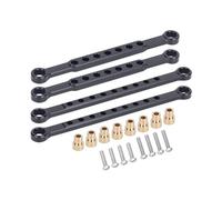 QAWRYV RC Modifications Spare Compatible With Traxxas 1/10 For Slash 4x4 BL-2S 4WD RC Car Replacement Accessories Aluminum Front & Rear Sway Bar Kit Stabilizer(Black)