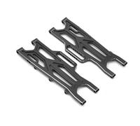 QAWRYV RC Modifications Spare For Arrma 1/10 For Kraton 4X4 4S V2 For BLX For Outcast ARA330710 Metal Rear Suspension Arms For Swing Arm RC Car Upgrade Parts(Black)