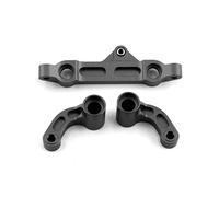 QAWRYV RC Modifications Spare For Arrma 1/5 For Kraton 8S For Outcast 8S Metal Steering Assembly Steering Bellcrank Set RC Car Upgrade Parts Accessories(Black)