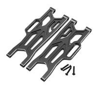 QAWRYV RC Modifications Spare For Arrma For Kraton For Blx For Outcast 4X4 4S V2 For Blx 1/10 RC Car Upgrade Parts Metal Front Suspension Arms For Swing Arm ARA330711(Black)