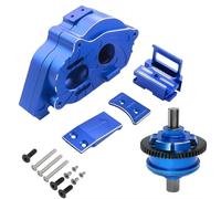 QAWRYV RC Modifications Spare For Arrma For Kraton For Outcast For Mojave 4S For BLX 4S V2 1/10 1/8 Metal Center Gearbox And Differential Set Upgrade Parts Accessories(Blue)