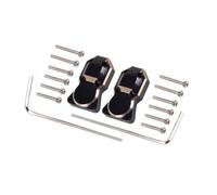 QAWRYV RC Modifications Spare For Axial For SCX24 1/24 Heavy Brass Steering Knuckles Brass Wheel Hex RC Crawler Car Upgrade Parts Upgrade Accessories(D)