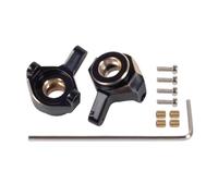 QAWRYV RC Modifications Spare For Axial For SCX24 1/24 Heavy Brass Steering Knuckles Brass Wheel Hex RC Crawler Car Upgrade Parts Upgrade Accessories(B)