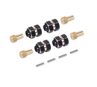 QAWRYV RC Modifications Spare For Axial For SCX24 1/24 Heavy Brass Steering Knuckles Brass Wheel Hex RC Crawler Car Upgrade Parts Upgrade Accessories(E)