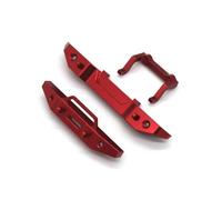 QAWRYV RC Modifications Spare For FMS For Fire For Horse For Eazyrc 1/18 For Thunder Storm Metal Parts Front And Rear Bars RC Remote Control Car(Red)