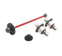 QAWRYV RC Modifications Spare For Wltoys For A949-B A959-B A969-B A979-B K929-B 1/18 Metal Differential And Central Drive Shaft Assembly 27T 38T RC Car Upgrade Parts(Red)