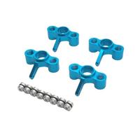 QAWRYV RC Steering Cup For JLB J3 1/10 Metal Front And Rear Steering Cup EA1003A RC Off-road Car Tracked Vehicle Parts And Accessories Upgrade Replacement Use(Blue)