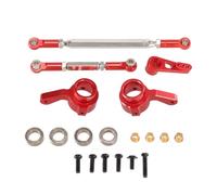 QAWRYV RC Steering Cup For MN For MN168 New99S For MN82 For MN78 D90 D91 D96 For MN99S 1/12 Metal Rod Servo Arm Steering Cup Remote Control Car Parts Replacement Use(Red)