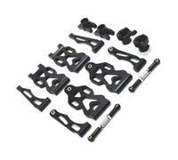 QAWRYV RC Steering Cup For SCY 16101 16102 16106 16201 For JJRC Q130A Q130B Q141 Q117 1/16 Metal Front And Rear Arm Steering Cup Kit RC Car Parts Replacement(Black)