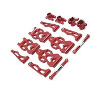 QAWRYV RC Steering Cup For SCY 16101 16102 16106 16201 For JJRC Q130A Q130B Q141 Q117 1/16 Metal Front And Rear Arm Steering Cup Kit RC Car Parts Replacement(Red)