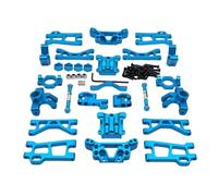 QAWRYV RC Steering Cup For UD GR M16 1/16 Metal For Swing Arms Steering Cup C For Seat Suspension Bracket Gearbox Cover Steering Rod RC Car Parts For Buggy Parts(Blue)