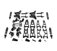 QAWRYV RC Steering Cup For UD1201 UD1202 UD-12pro 1/12 Metal Front Rear For Swing Arm Cup Steering Group Shock Absorbers Suspension Brackets Set Rc Car Parts(Black)