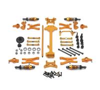 QAWRYV RC Steering Cup For WLtoys A959 A949 A969 A979 K929 1/18 Metal For Swing Arm Steering Cup Linkage Shock Absorber Kit RC Off-road Car Parts Replacement And Use(Yellow)