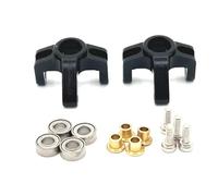 QAWRYV Rc Steering Cup Parts For FMS FCX24M For Camel D90 D110 For Defender First For Range For Rover Found 1/24 Metal Front Steering Cup RC Car Parts(Black)