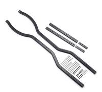 QAWSED Compatible With Axial For SCX10 1/10 RC Crawler Car Upgrade Parts Metal Girder Side Frame For Chassis Rails Beam 6x6 Refit RC Car Accessories