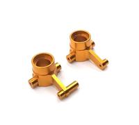 QAWSED Compatible With HBtoys ZP1001 ZP1002 ZP1003 ZP1004 1/10 RC Car Upgrade Parts Accessories Metal Front Axle Steering Cup RC Car Accessories(Yellow)
