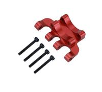 QAWSED RC Car Accessories Compatible With Axial For SCX24 AXI00001 90081 C10 1/24 RC Crawler Car Parts Accessories Metal Rear Axle Truss Upper Link Mount Base(Red)