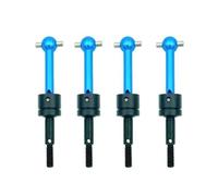 QAWSED RC Car Accessories Compatible With Tamiya For TT01 For TT02 TA04 1/10 RC Car Upgrade Parts 4 Pcs Metal For Universal Drive Shaft CVD 53792(Blue)