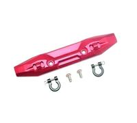 QAWSED RC Car Accessories Compatible With Traxxas For E-Revo 2.0 86086-4 4X4 For VXL For Monster Truck 1/10 RC Car Upgrade Metal Front Bumper With Tow Hook 5335X(Red)
