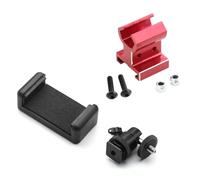 QAWSED RC Car Accessories Compatible With TRAXXAS For TRX4 For TRX6 For E-Revo For Slash For RUSTLER For E-Maxx RC Car Upgrade Parts Metal Phone Mount Holder(Red)
