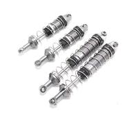 QAWSED RC Car Accessories Compatible With WLtoys 12428 12423 1/12 RC Car Crawler Upgrade Part Metal Oil Filled Front Rear Shock Absorber(White)