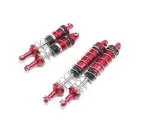 QAWSED RC Car Accessories Compatible With WLtoys 12428 12428 12423 1/12 RC Crawler Car Upgrade Part Metal Oil Filled Front Rear Shock Absorber(Red)