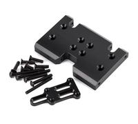 QAWSED RC car Components Compatible With 1/10 For LCG RC Crawler Comp Builds 2Low Transmission 3 Gear Gearbox Upgrade Parts CNC Delrin Skid Plate With Shims