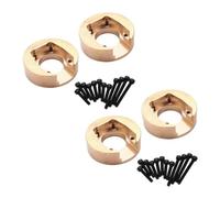QAWSED RC car Components Compatible With Absima CR3 4 For SHERPA For KHAMBA CR1 8 For Yucatan 1/10 RC Crawler Upgrade Parts Brass Balance Weight 110G 2 4Pcs