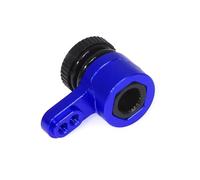 QAWSED RC car Components Compatible With Arrma For Granite For Grom For Typhon For LOSI For LMT 1/18 RC Car Parts Metal Servo Arm Saver Set 25T(Blue)