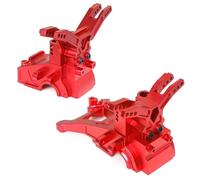QAWSED RC car Components Compatible With ARRMA For Granite For Senton For Typhon 3S 1/10 1/8 RC Car Parts CNC Aluminum 6061 Bulkhead Front Rear Gearbox Shells(Red)