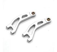 QAWSED RC car Components Compatible With ARRMA For Granite For Typhon QUAKE For GORGON For Grom 1/16 RC Car Upgrade Parts Metal Front Upper For Swing Arm(Silver)