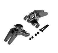 QAWSED RC car Components Compatible With Arrma For Kraton For Outcast For Mojave ARAC5043 1/10 1/8 RC Car Upgrade Parts Aluminum Alloy Rear Steering Block(Black)