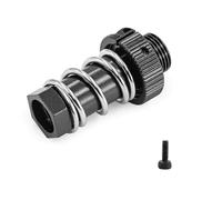 QAWSED RC car Components Compatible With ARRMA For Kraton For Typhon For Talion 1/7 1/8 RC Car Upgrade Replacement Parts Accessories Metal Steering Column(Black)