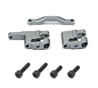 QAWSED RC car Components Compatible With ARRMA For Mini For Kraton 1/16 RC Car Upgrade Parts Modification Spare Accessories Metal Steering Set(Grey)