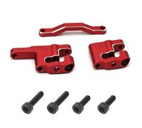 QAWSED RC car Components Compatible With ARRMA For Mini For Kraton 1/16 RC Car Upgrade Parts Modification Spare Accessories Metal Steering Set(Red)